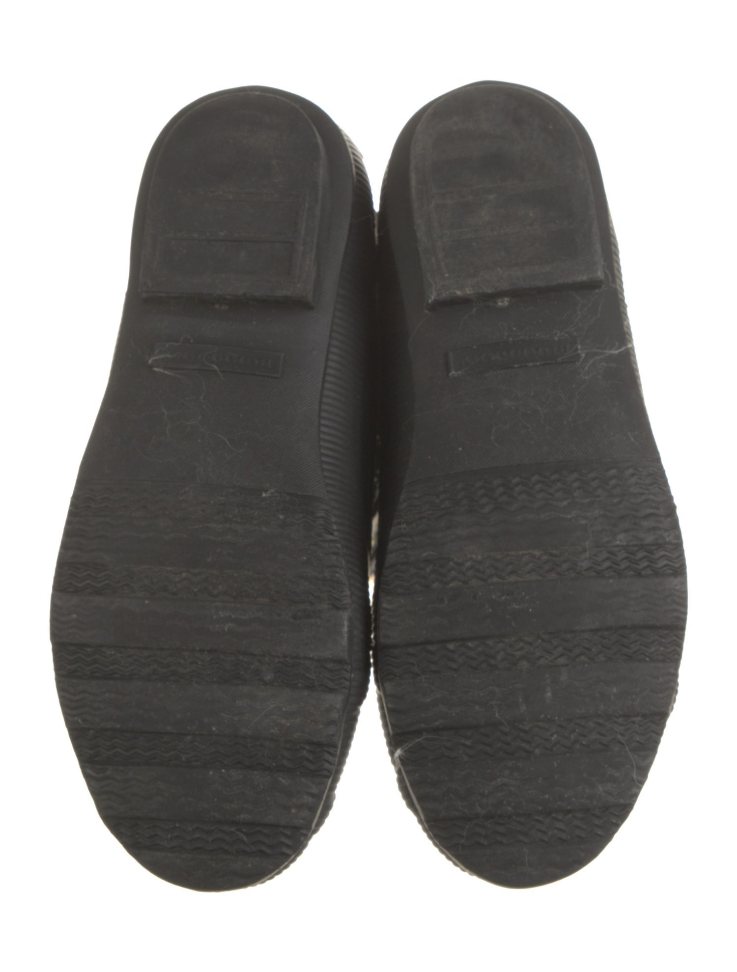 Burberry House Check Pattern Leather Lace-Up Boots